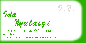 ida nyulaszi business card